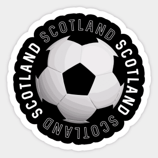 Black and White Scotland Football Design Sticker